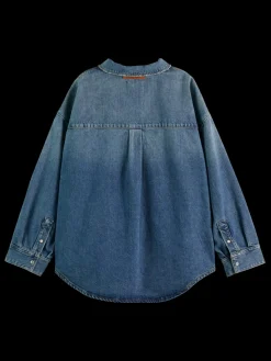 Best Vintage washed denim overshirt - frisco nights Women Tops & T-shirts