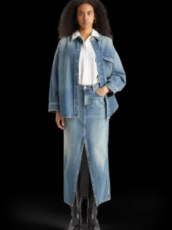 Best Vintage washed denim overshirt - frisco nights Women Tops & T-shirts