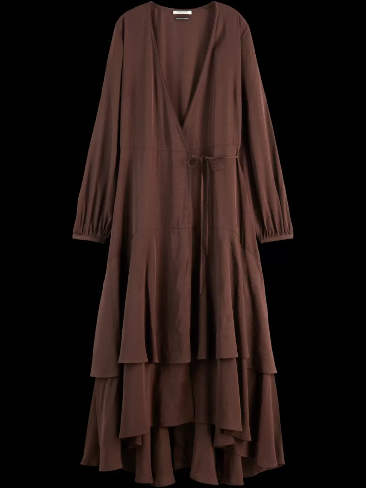 Discount VISCOSE JACQUARD MIDI WRAP DRESS Women Dresses & Jumpsuits