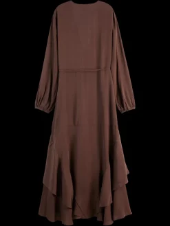 Discount VISCOSE JACQUARD MIDI WRAP DRESS Women Dresses & Jumpsuits