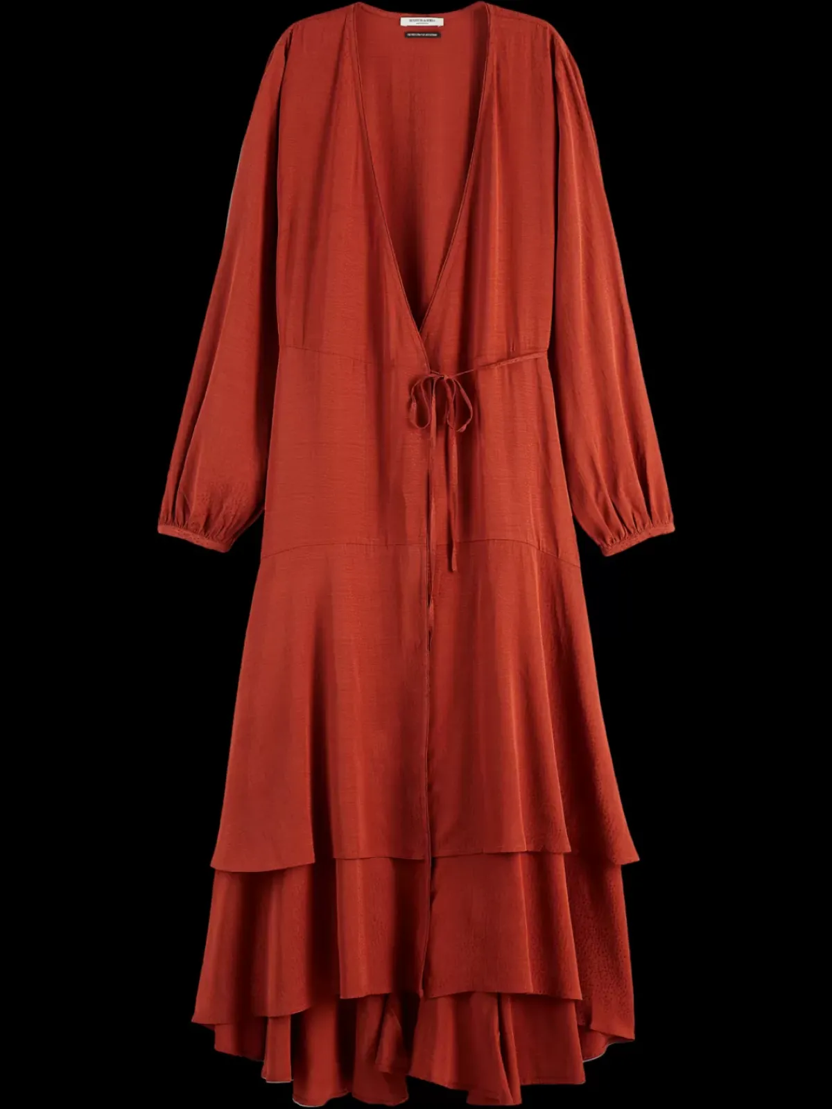 Discount VISCOSE JACQUARD MIDI WRAP DRESS Women Dresses & Jumpsuits