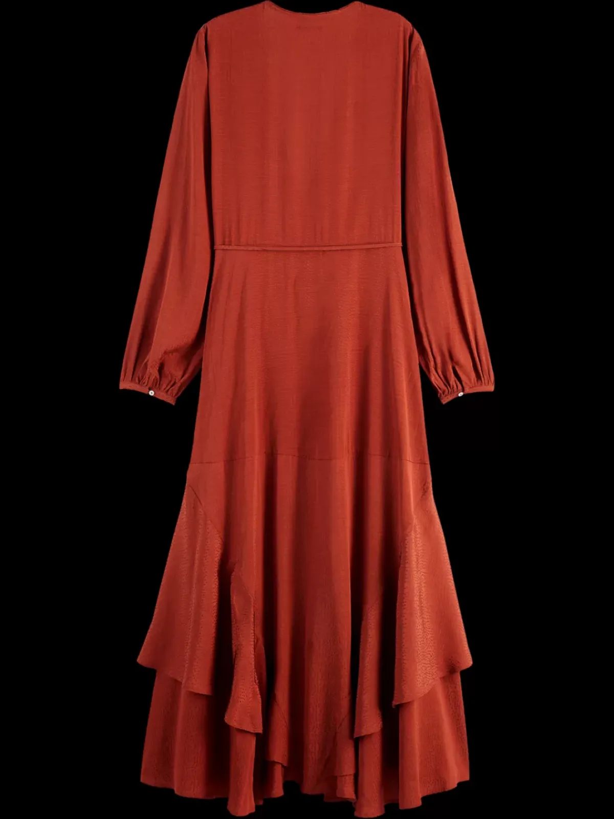 Discount VISCOSE JACQUARD MIDI WRAP DRESS Women Dresses & Jumpsuits