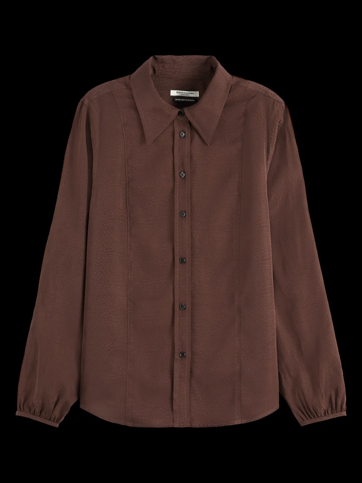 Fashion VISCOSE JACQUARD SHIRT Women Blouses & Shirts