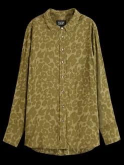 Fashion VISCOSE PRINTED RELAXED FIT SHIRT Women Tops & T-shirts