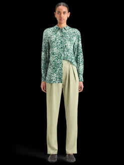 Fashion VISCOSE PRINTED RELAXED FIT SHIRT Women Blouses & Shirts