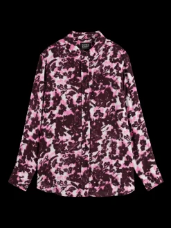 Fashion VISCOSE PRINTED RELAXED FIT SHIRT Women Blouses & Shirts
