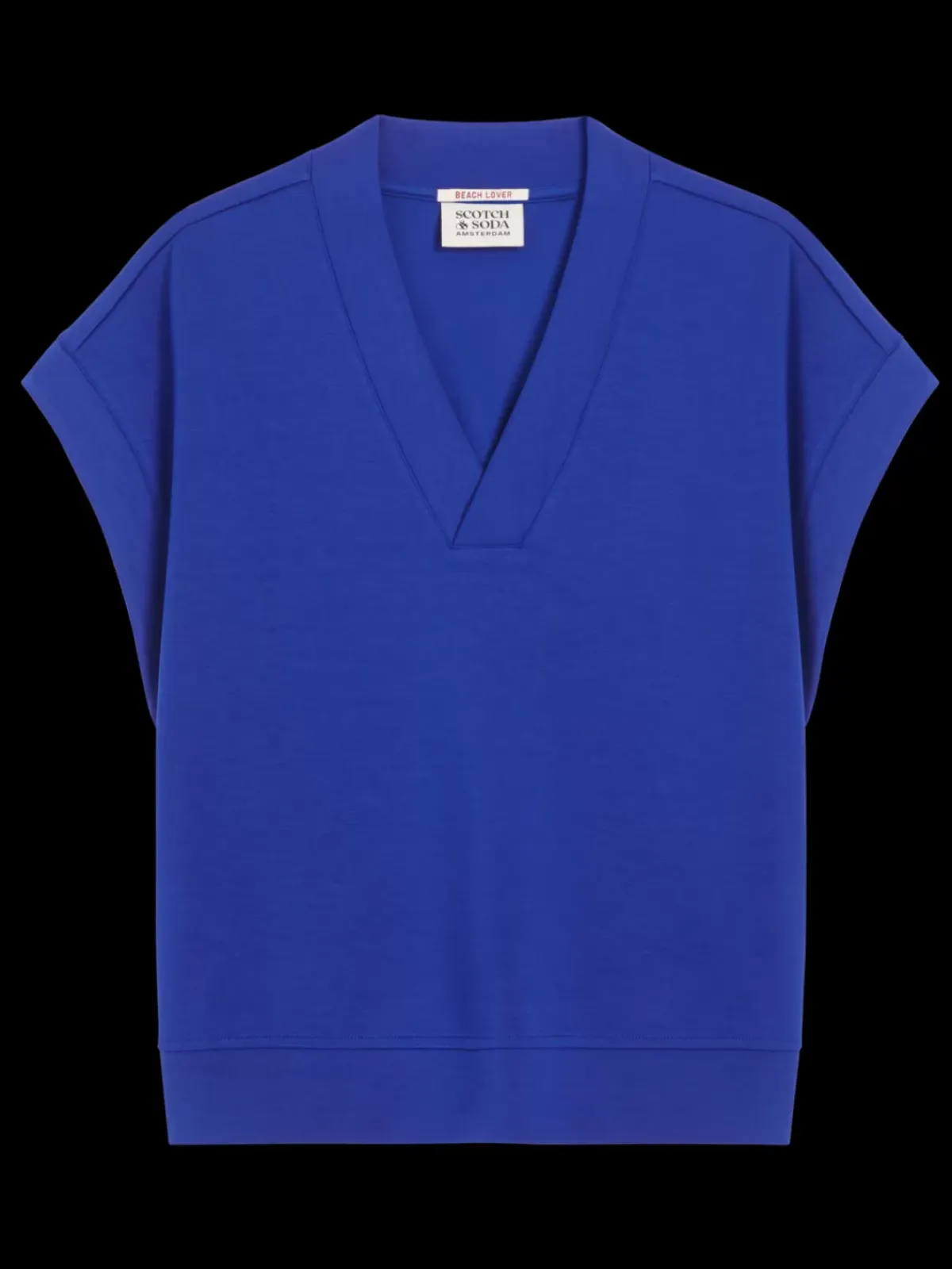 Clearance V-NECK SLEEVELESS MODAL SWEATSHIRT Women Tops & T-shirts|Sweatshirts & Hoodies