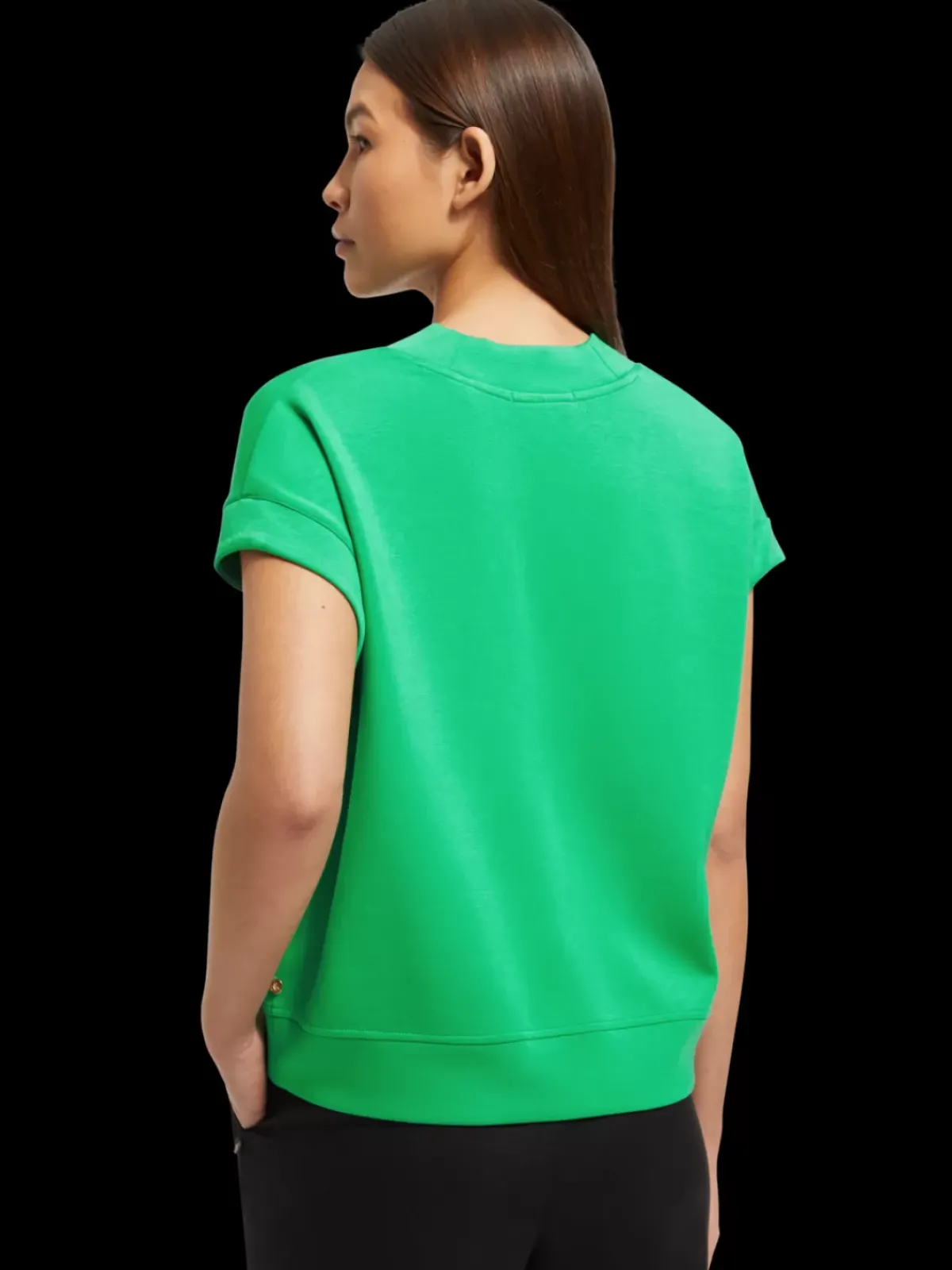 Clearance V-NECK SLEEVELESS MODAL SWEATSHIRT Women Tops & T-shirts|Sweatshirts & Hoodies