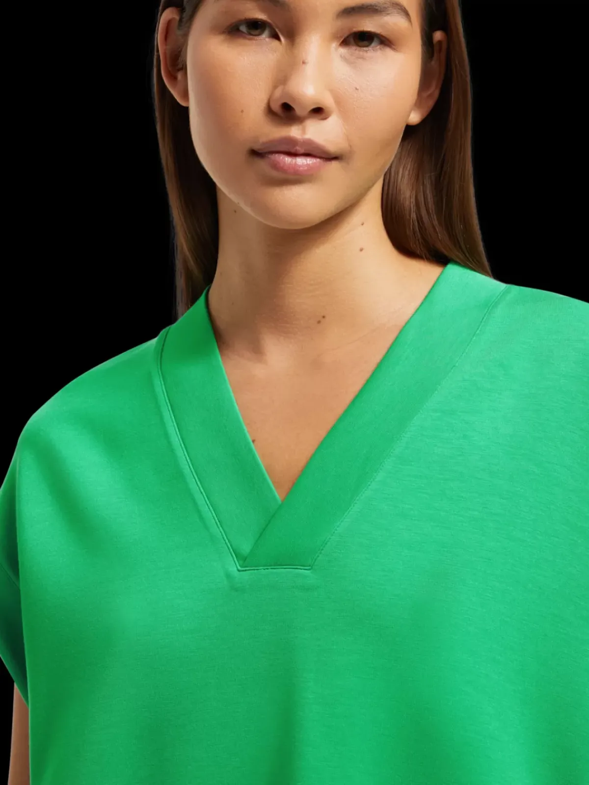 Clearance V-NECK SLEEVELESS MODAL SWEATSHIRT Women Tops & T-shirts|Sweatshirts & Hoodies