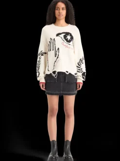 Clearance WASHED BLACK DENIM MINI SKIRT WITH CARGO POCKETS Women Skirts & Shorts