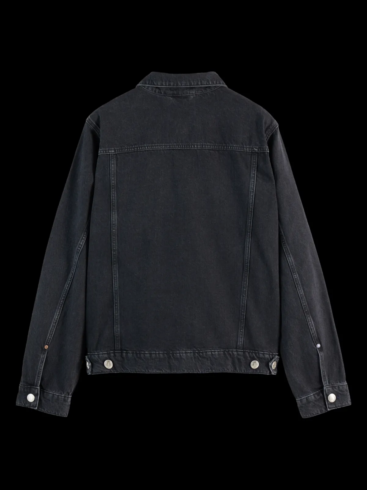 Hot WASHED BLACK DENIM TRUCKER JACKET Jackets & Coats