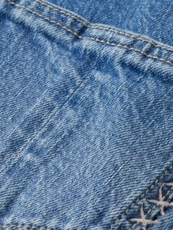Online WASHED DENIM DUNGAREE WITH WIDE LEG- Kids Dresses & Jumpsuits