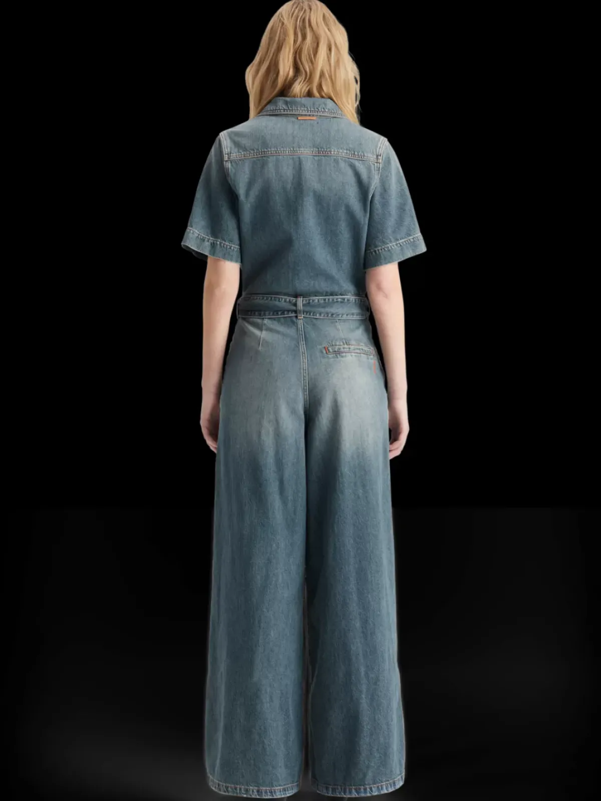 Outlet Washed denim workwear jumpsuit Women Dresses & Jumpsuits