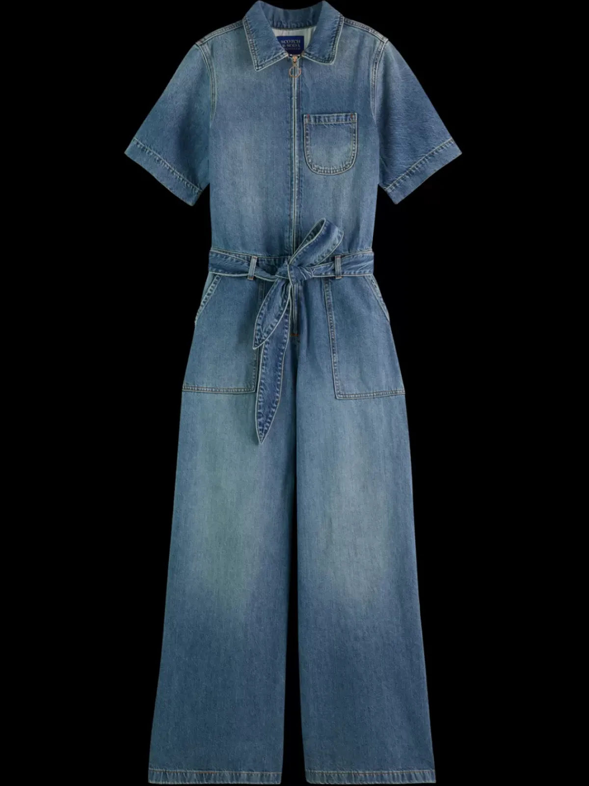 Outlet Washed denim workwear jumpsuit Women Dresses & Jumpsuits