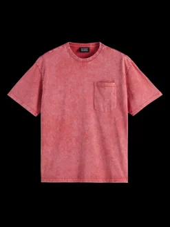 Clearance Washed pocket relaxed fit t-shirt T-shirts & Polo Shirts