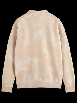 Outlet Washed polo collar sweatshirt Sweatshirts & Hoodies