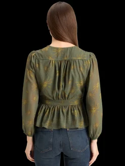 Best WRAP TOP Women Blouses & Shirts