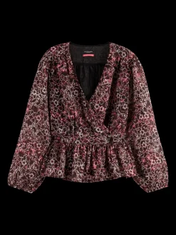 Best WRAP TOP Women Blouses & Shirts