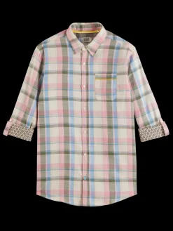 Discount Yarn dye check roll up shirt Shirts