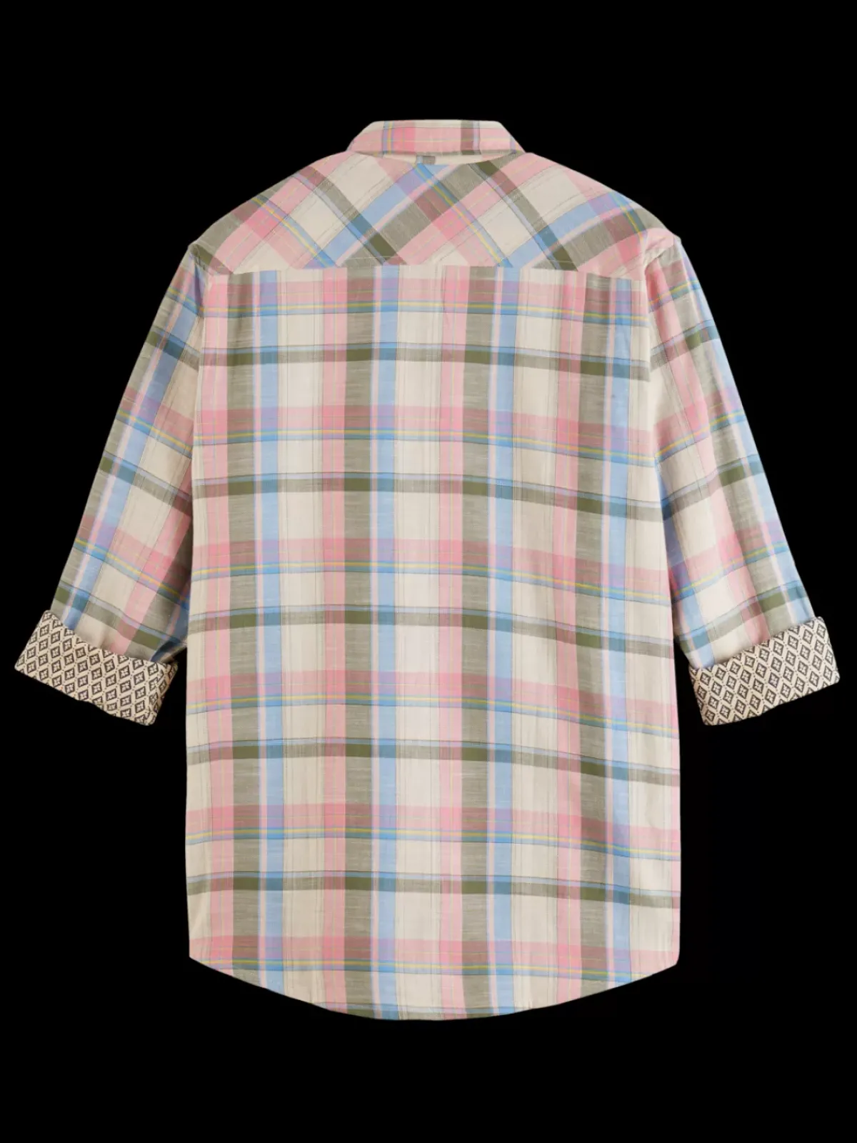 Discount Yarn dye check roll up shirt Shirts