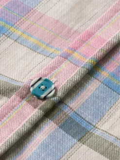 Discount Yarn dye check roll up shirt Shirts