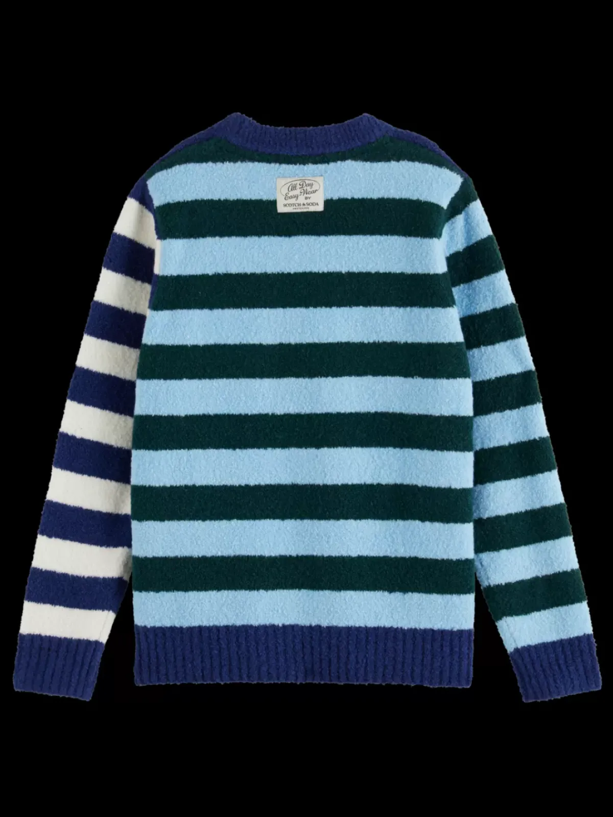 Discount YARN-DYED STRIPED SOFT YARN PULLOVER Kids/BOY Knitwear